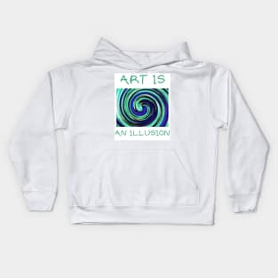 Art is an illusion Kids Hoodie